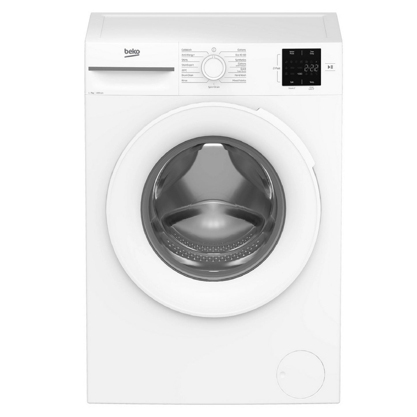 Beko BM1WU3721W 7kg 1200 Spin Washing Machine - White