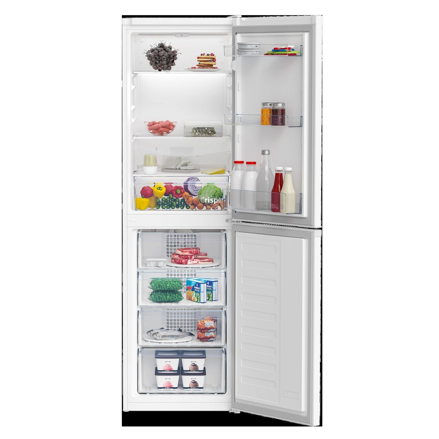 Beko 54cm Frost Free Fridge Freezer - White