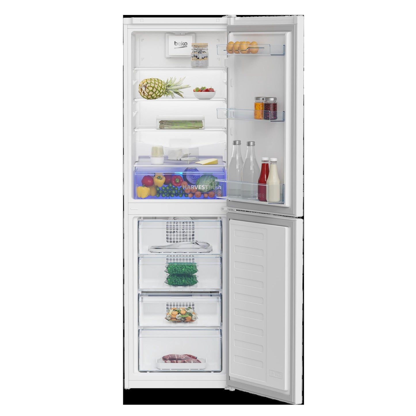 Beko 54cm Frost Free Fridge Freezer - White