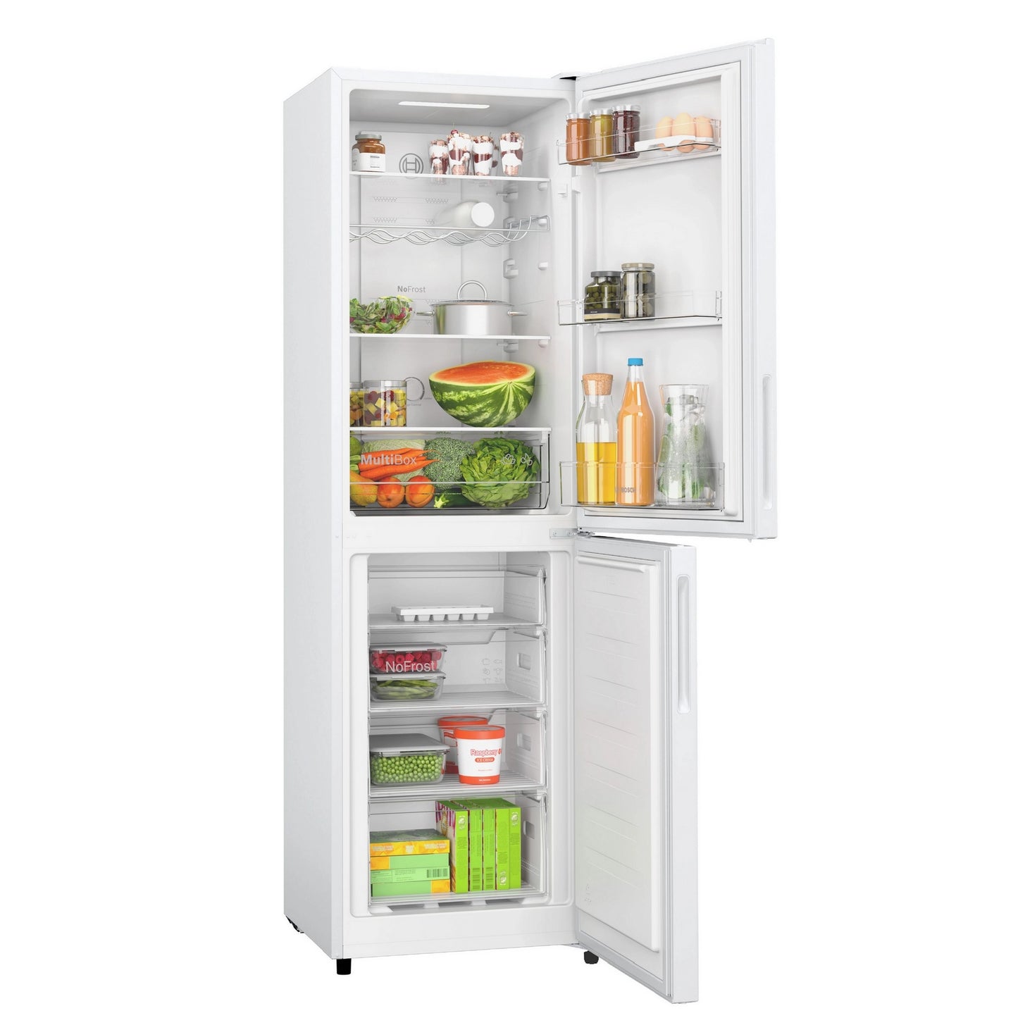 Bosch Series 2 55cm Frost Free Fridge Freezer - White
