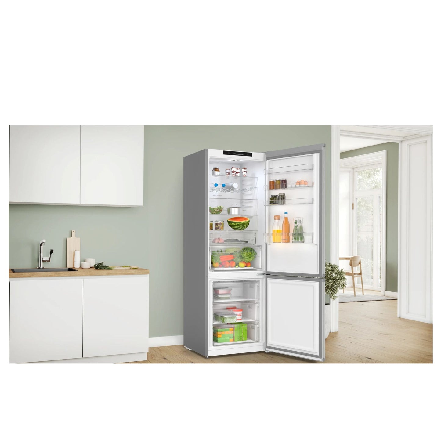 Bosch Series 4 70cm 70/30 Frost Free Fridge Freezer - Stainless Steel