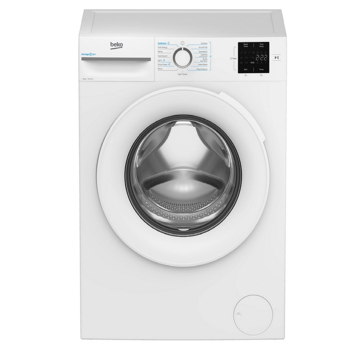 Beko BMN3WT3841W 8kg 1400 Spin Washing Machine - White