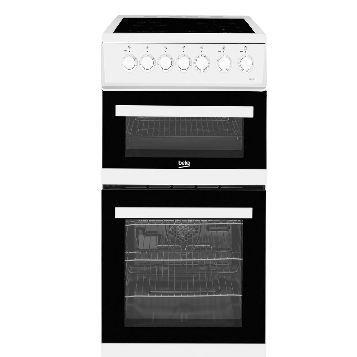 BEK-EDVC503W Double oven electric cooker 50cm