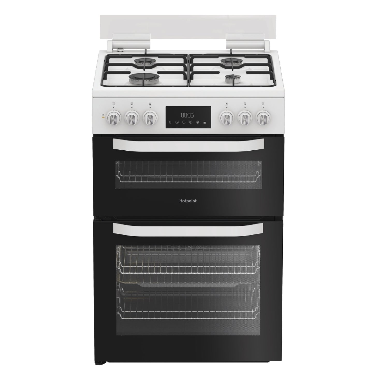 HOT-HDD6GDC2W White Double Dual Fuel Cooker