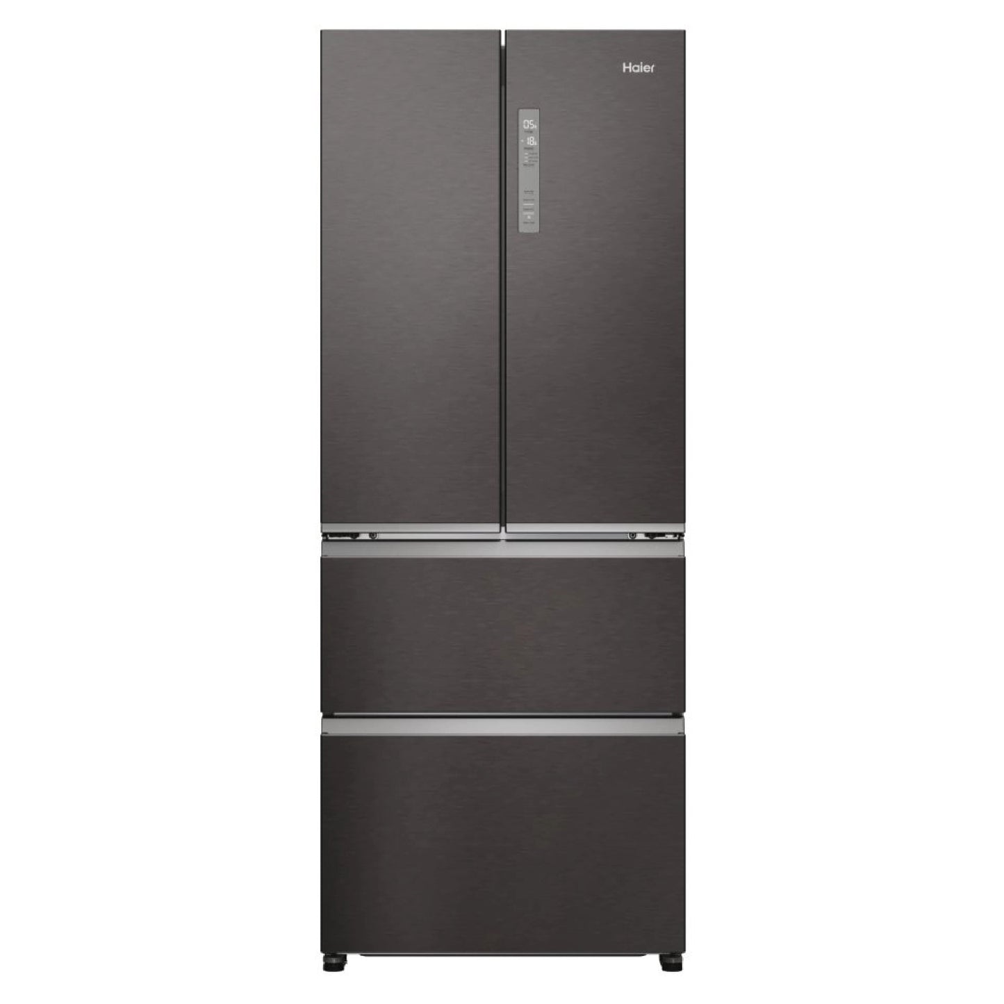 Haier 70cm 60/40 Total No Frost Fridge Freezer - Dark Inox