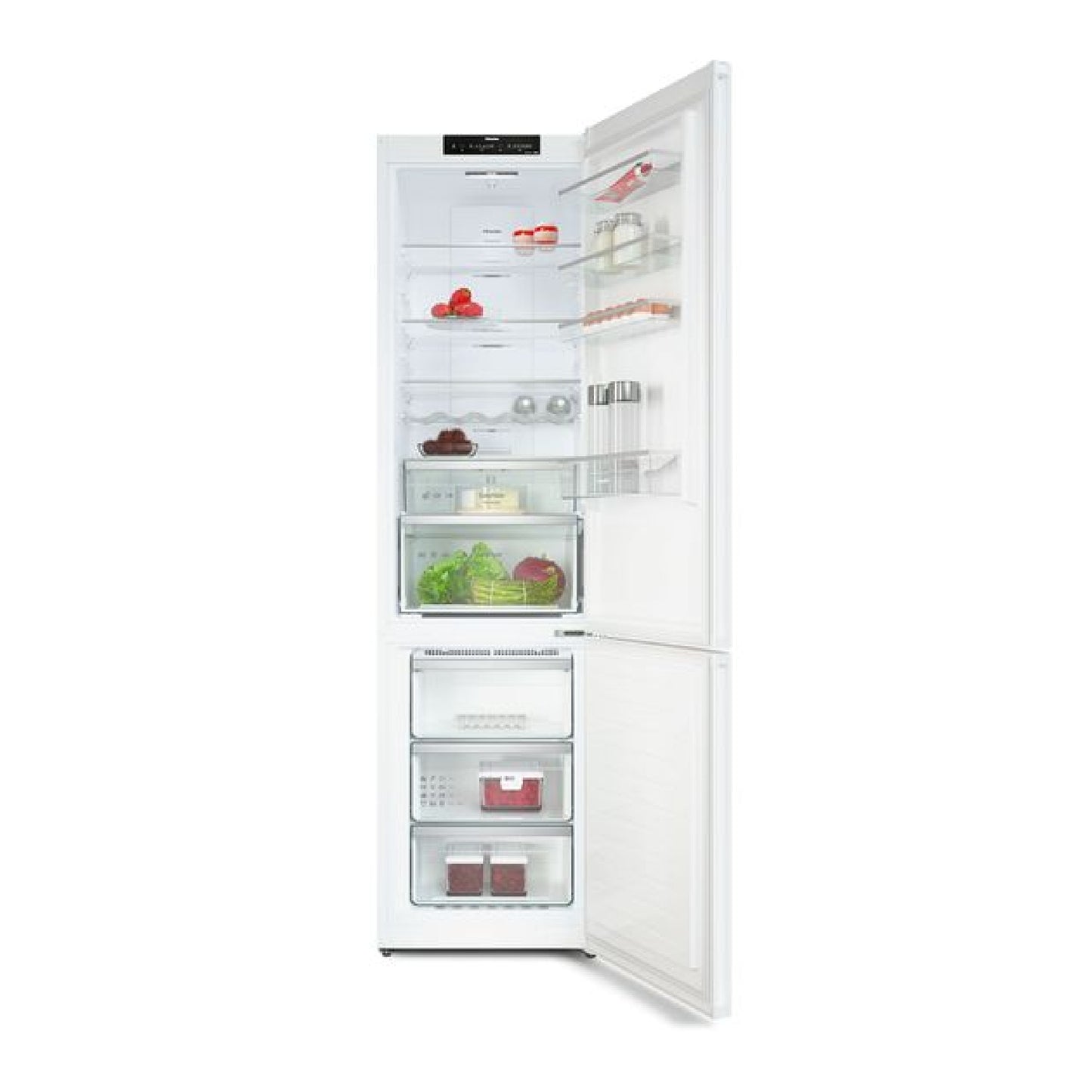 Miele 60cm Tall Fridge Freezer - White