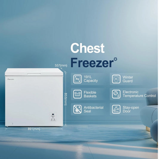 Fridgemaster 80cm Chest Freezer - White