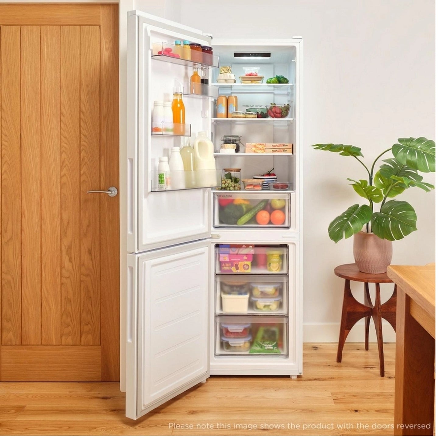 Sensis 54cm Total No Frost Fridge Freezer - White