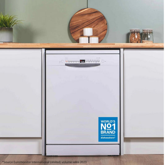 Bosch Series 2 Freestanding Dishwasher - White - 14 Place Settings