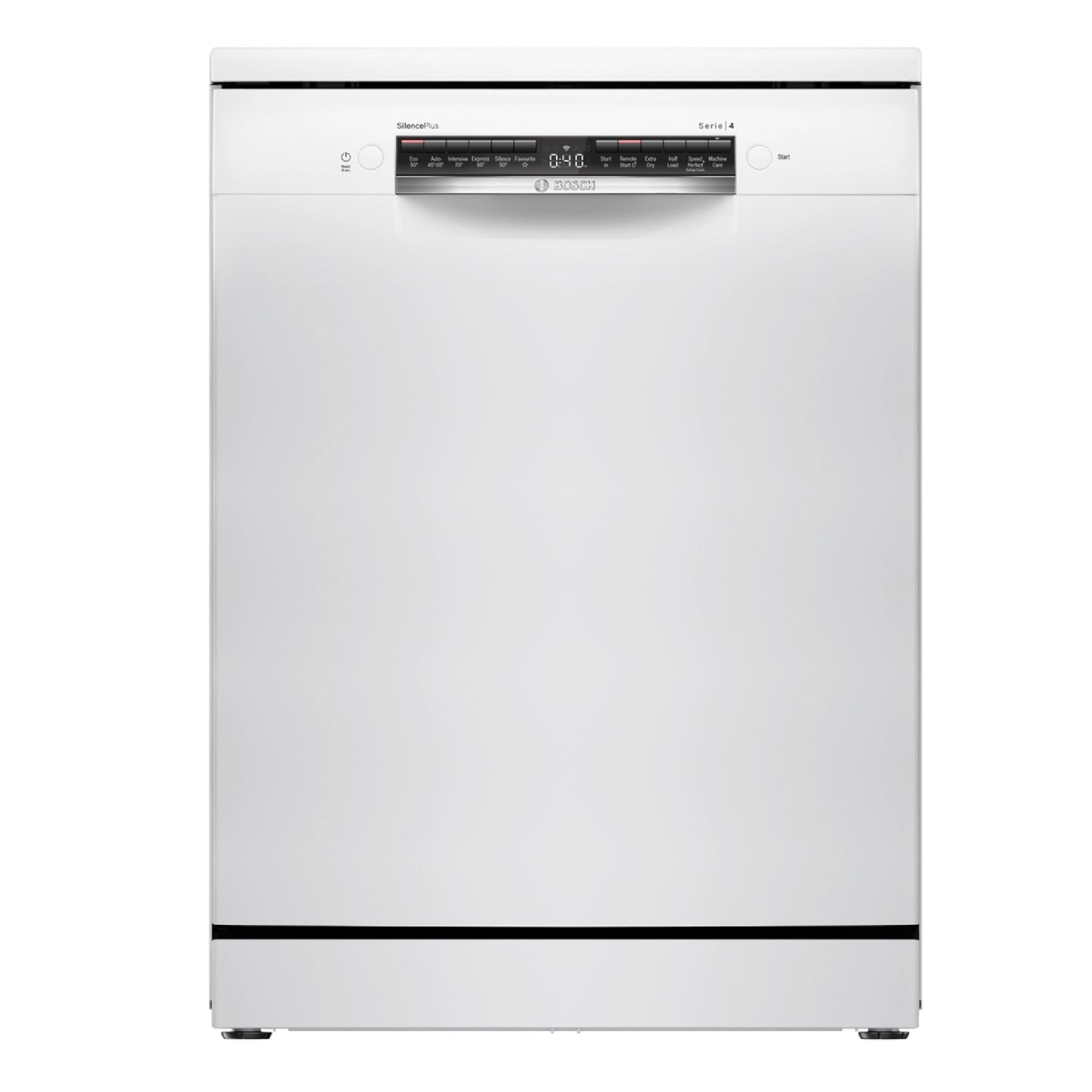 Bosch Series 4 WiFi-Enabled Freestanding Dishwasher - White - 14 Place Settings