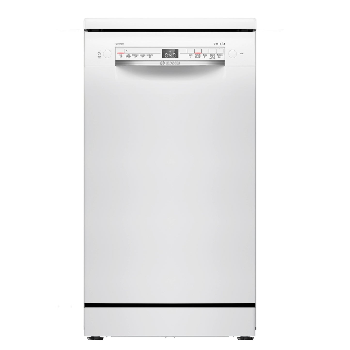 Bosch Series 2 Slimline Freestanding Dishwasher - White - 9 Place Settings