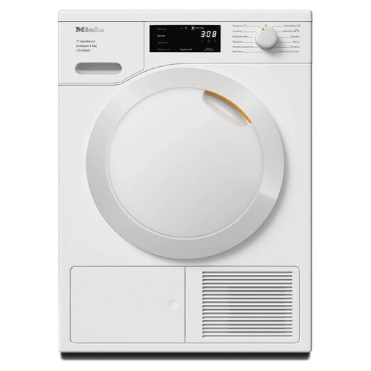Miele TEC665WP 8kg Heat Pump Tumble Dryer - Lotus White