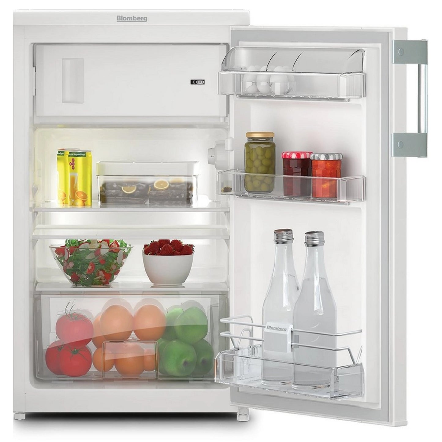 Blomberg 54cm Undercounter Fridge with Ice Box - White