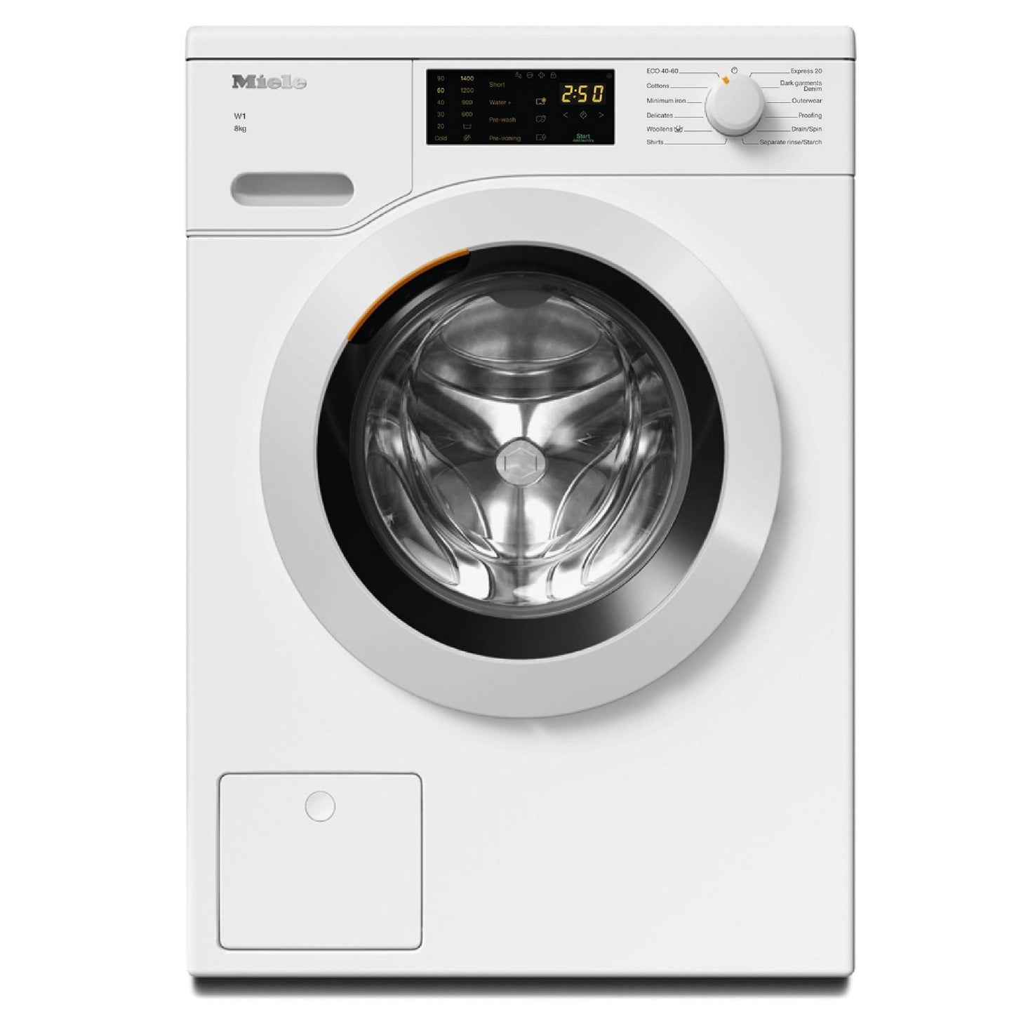Miele WCD020WPS 8kg 1400 Spin Washing Machine - Lotus White